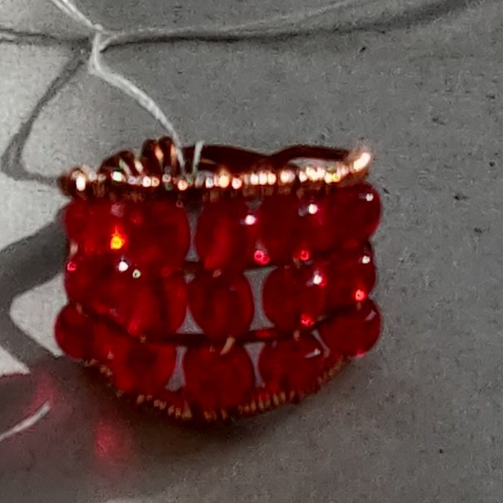 BEADED RING - Picture 2 of 3